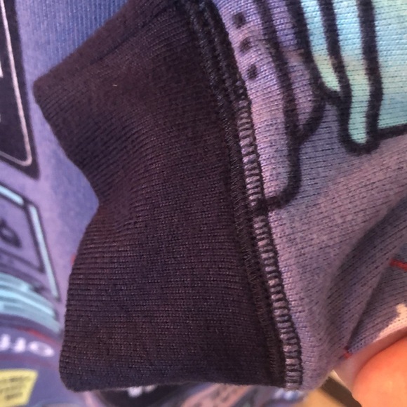 THE OFFICE LIGHTWEIGHT SWEATER TOP • DUNDER MIFFLIN LOGOS • Sz S - Picture 6 of 12